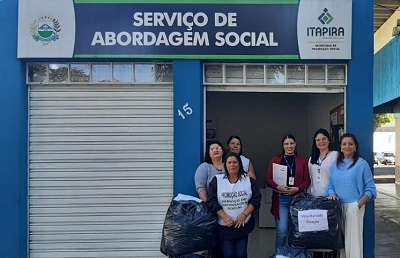 Senac faz campanha entre alunos e doa roupas e cobertores