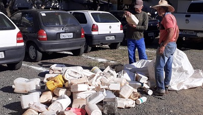 Mais de 1.200 embalagens de agrotóxicos foram recolhidas