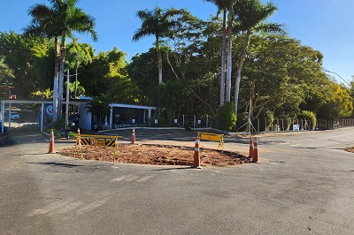 Rotatória em frente à Recreativa homenageia o ex-diretor ‘Jacaré’