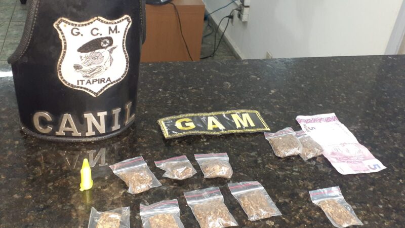 GAM surpreende menor vendendo drogas