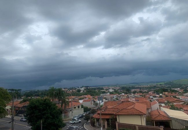 Inmet aponta tempestade em Itapira; nuvens ‘carregadas’ se aproximam