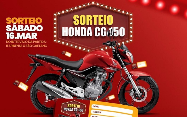 Esportiva vai sortear moto entre os torcedores ‘caseiros’