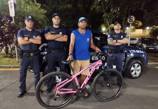 Pai leva filho de bike no HM, é furtado e GM recupera rapidinho