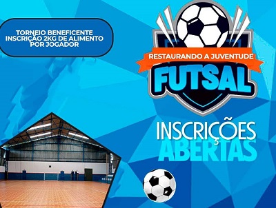Torneio de futsal vai arrecadar alimentos para ajudar 12 famílias  