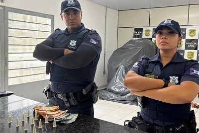 Homem é preso depois de ‘colher’ cocaína em árvore