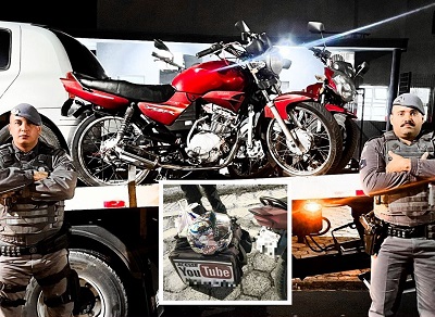 Motoboy ‘influencer’ flagrado com diversas irregularidades perde a 2ª moto em 30 dias  