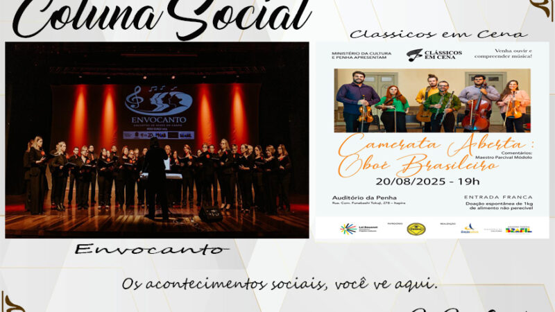 Coluna Social, por Rita Castellani