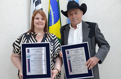 Regina Navas e Gílson Diniz recebem título de cidadania itapirense