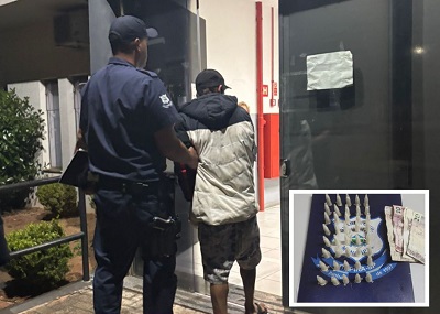 Com 13 passagens criminais no Circuito da Águas, homem e preso na Biqueira do Bin Laden
