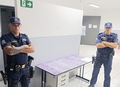 Em ação no ‘Morada’, Guarda Municipal  apreende 850 pinos de cocaína