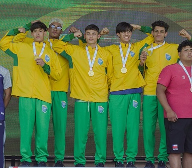 Kauan Nicioli garante ouro e prata nos Jogos Sul-Americanos Escolares, no Paraguai