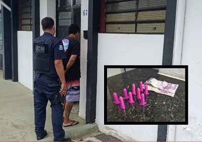 Venda de drogas em plena tarde leva à prisão na rua Minas Gerais